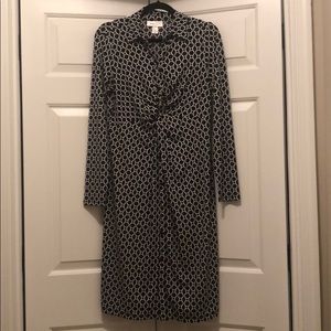 Motherhood Maternity Twist Front Button Dress